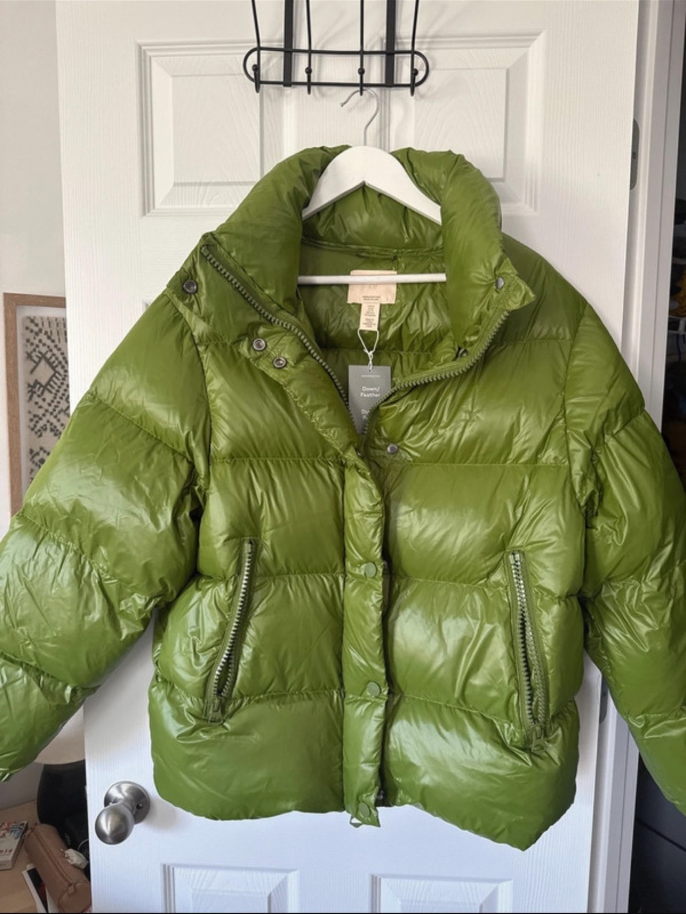 H&M Premium Green Down Puffer Jacket